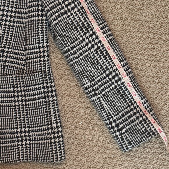 NWT Pendleton Virgin Wool Houndstooth Blazer – Size 4, Black & White - Picture 8 of 8